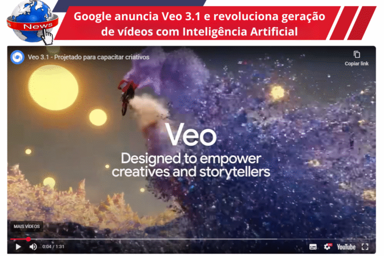 Google anuncia Veo 3.1 e revoluciona geração de vídeos com IA: áudio nativo, edição granular e integração ampliada