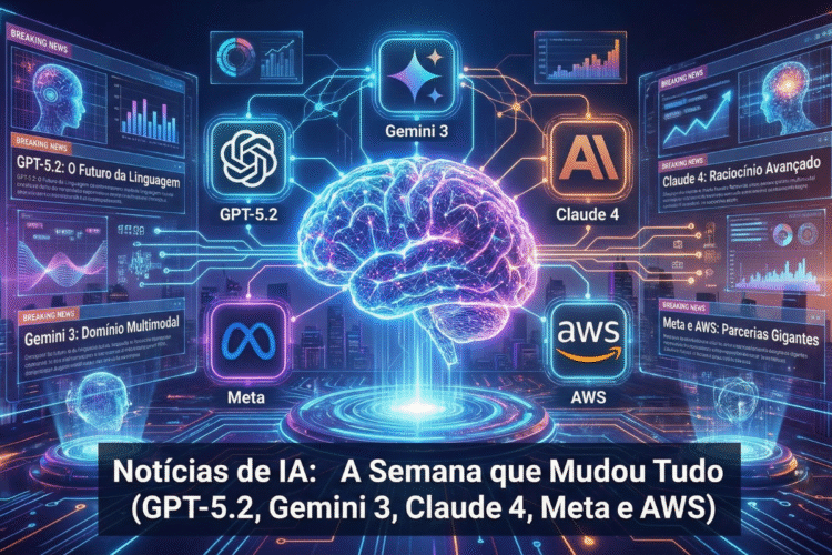NotĂcias de IA: A Semana que Mudou Tudo (GPT-5.2, Gemini 3, Claude 4, Meta e AWS)