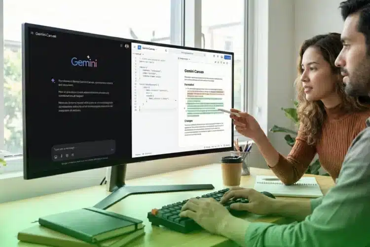 Gemini Canvas: O Guia Completo para Escrever e Programar com IA